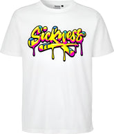 White Graphic Tees | Sickness Graphic T-Shirt | Byou clothing nyc