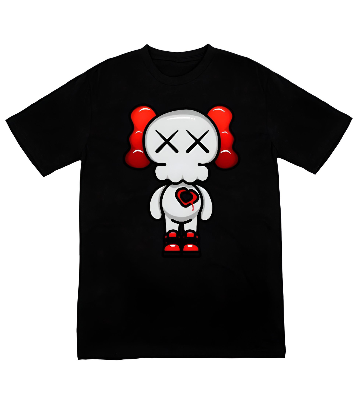 Black Graphic Tees | Dark Heart Clown Tee | Byou clothing nyc